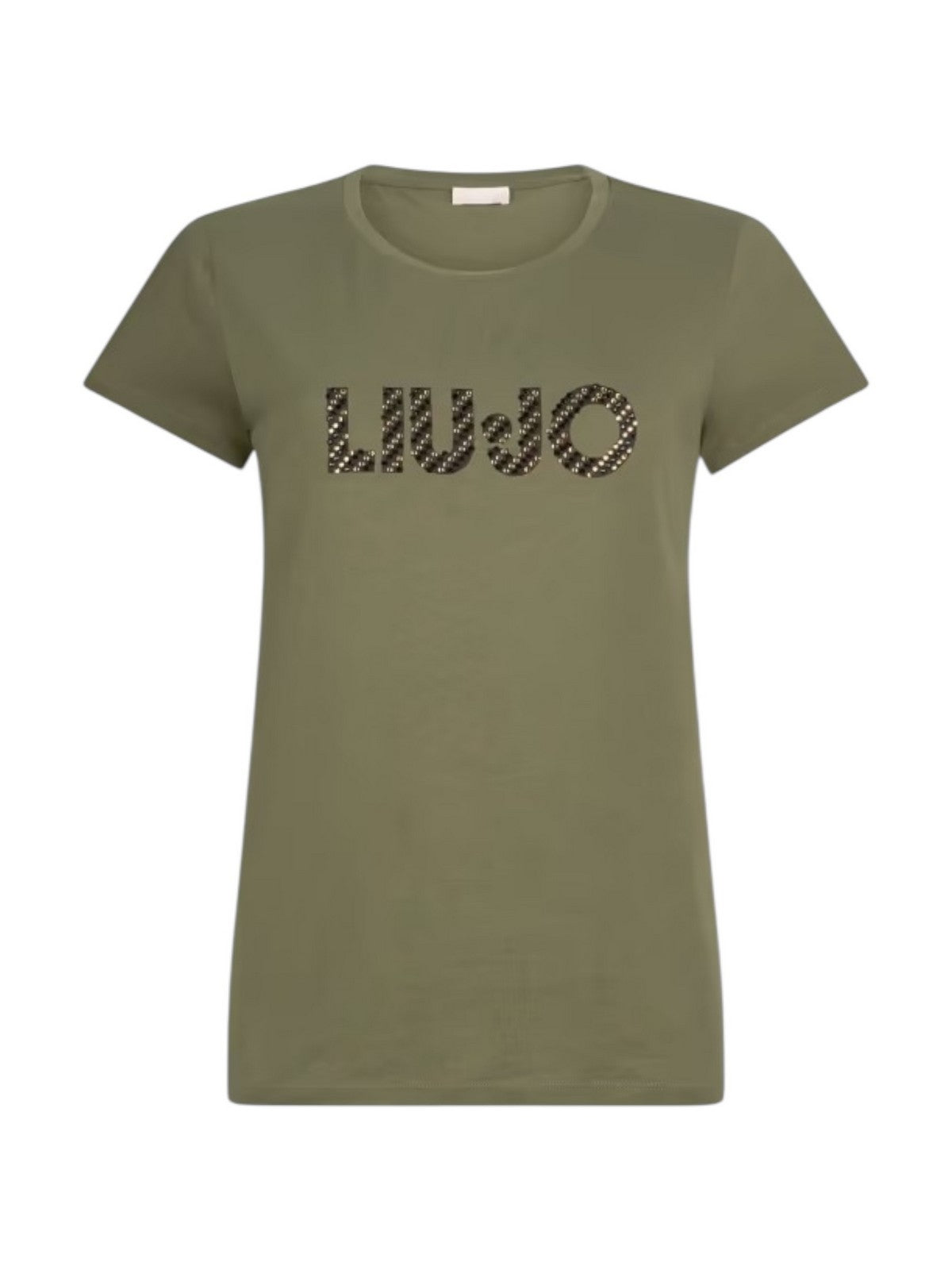 LIU JO BLUE DENIM T-shirt Donna UF5266JS904 M9795 Mimet.LiuJo diag.ltg