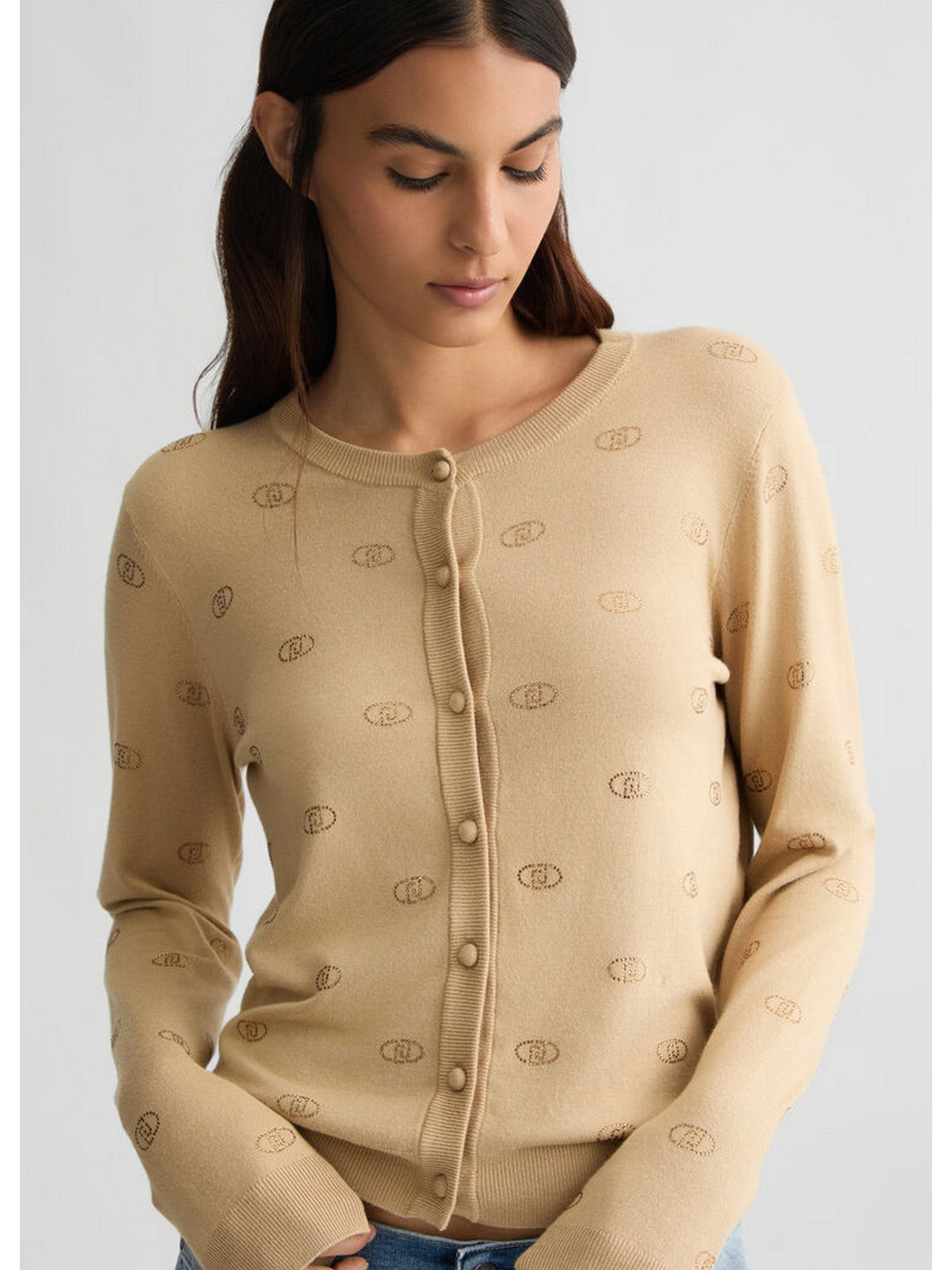 LIU JO WHITE Cardigan Donna WA5053MS49I 60920 Beige
