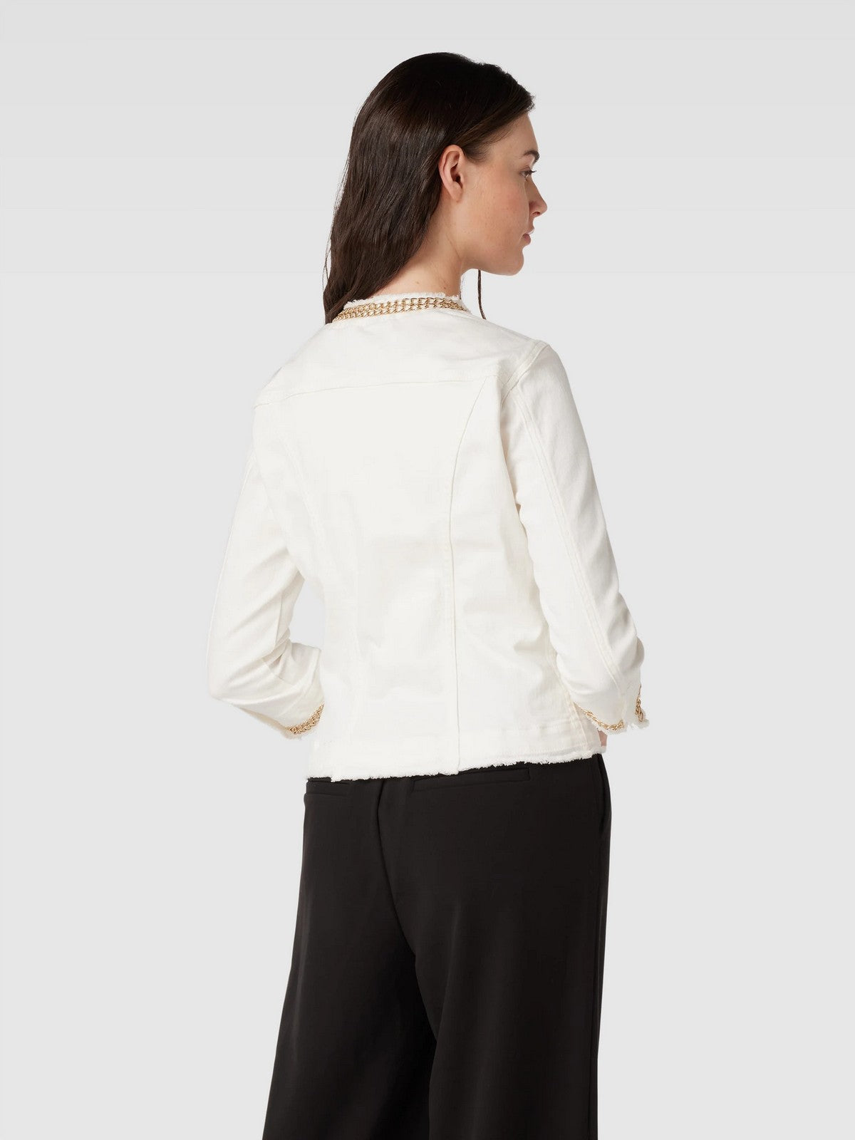 LIU JO BLUE DENIM Giubbino Donna UXX039D4128 10701 Bianco gioboutiqueweb