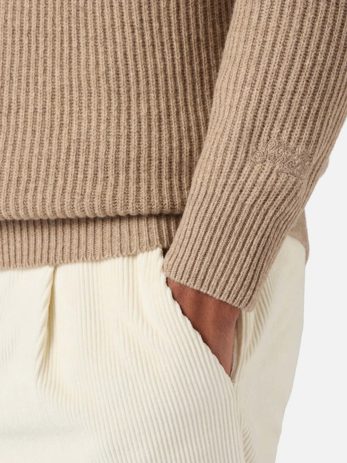 Mc2 Saint Barth Men Men's Downing Wool 00022i 12 Kaki