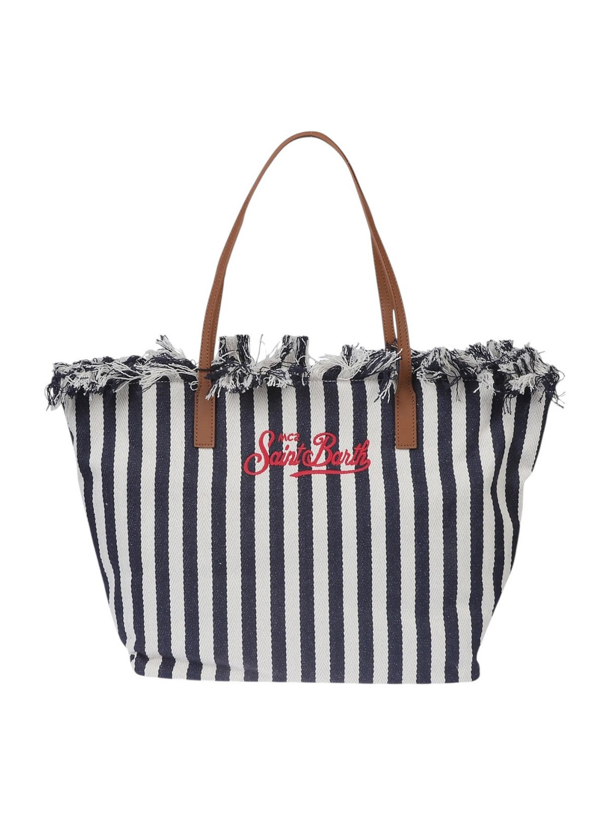 MC2 SAINT BARTH Borsa Donna CITY BAG FRINGE 01768L BLU