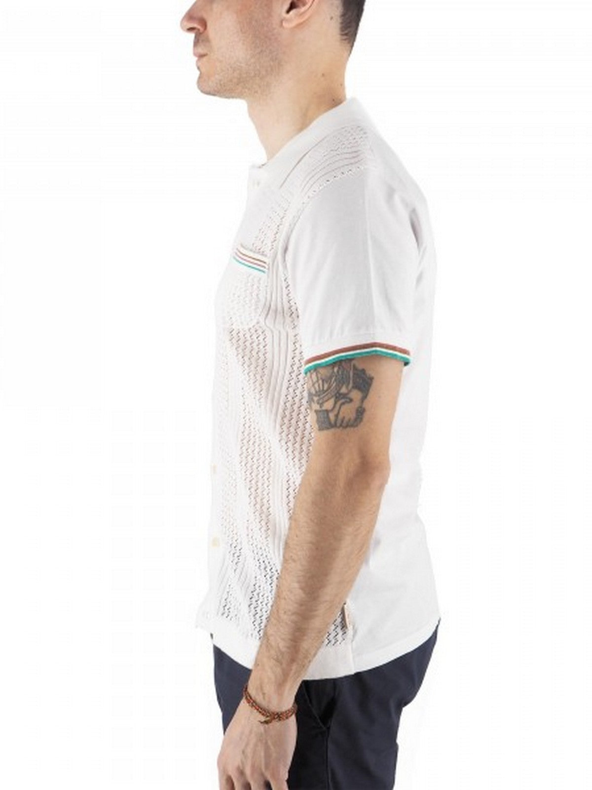 BOB Camicia Uomo AN/P25RIK UNICA Bianco gioboutiqueweb