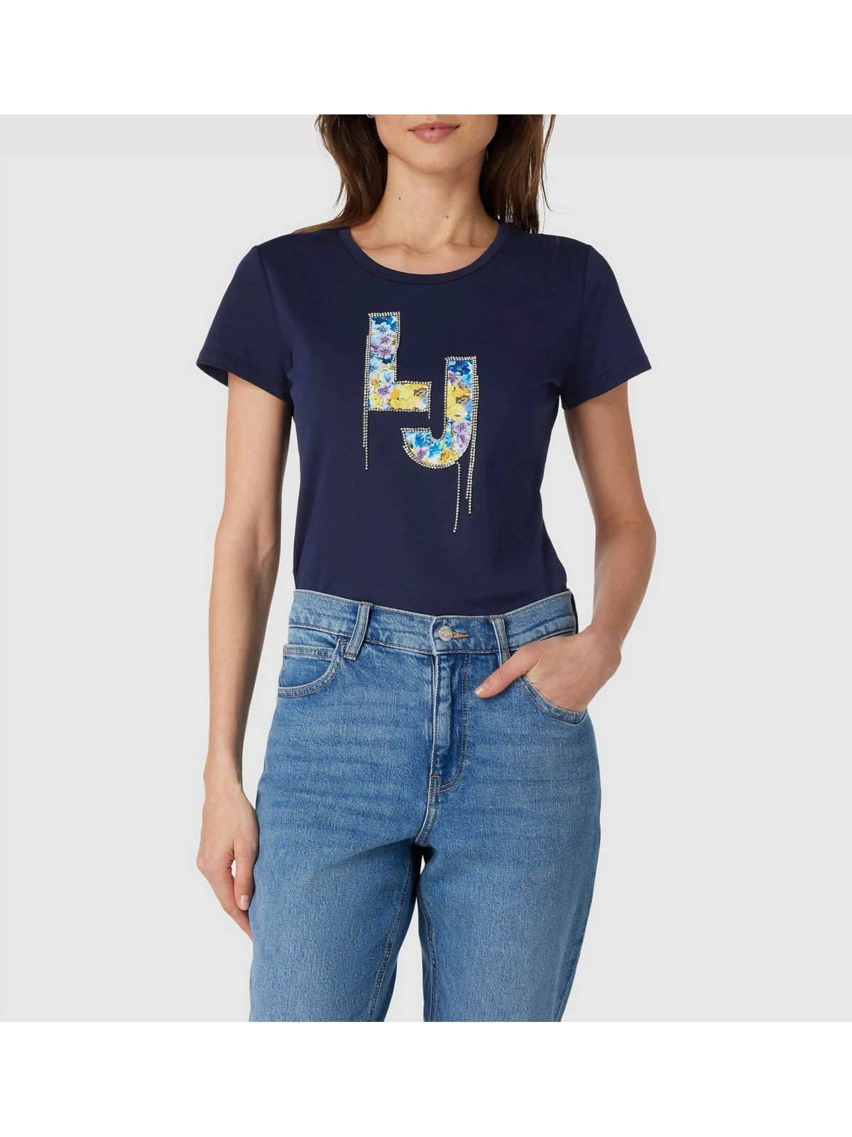 LIU JO WHITE T-Shirt e Polo Donna MA4066J5904 N9339 Blu