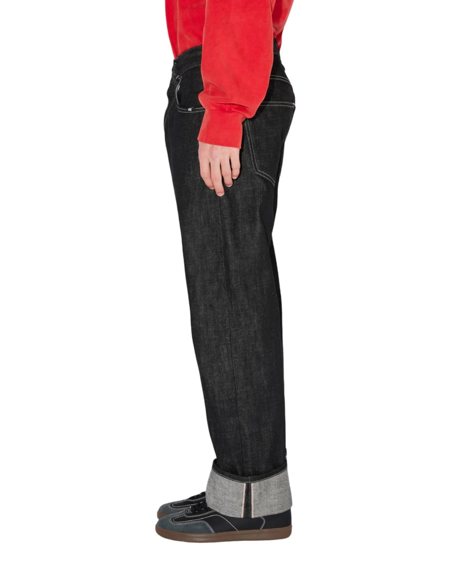 Amish Jeans Männer James AMU010CK590000 C0998 Schwarz