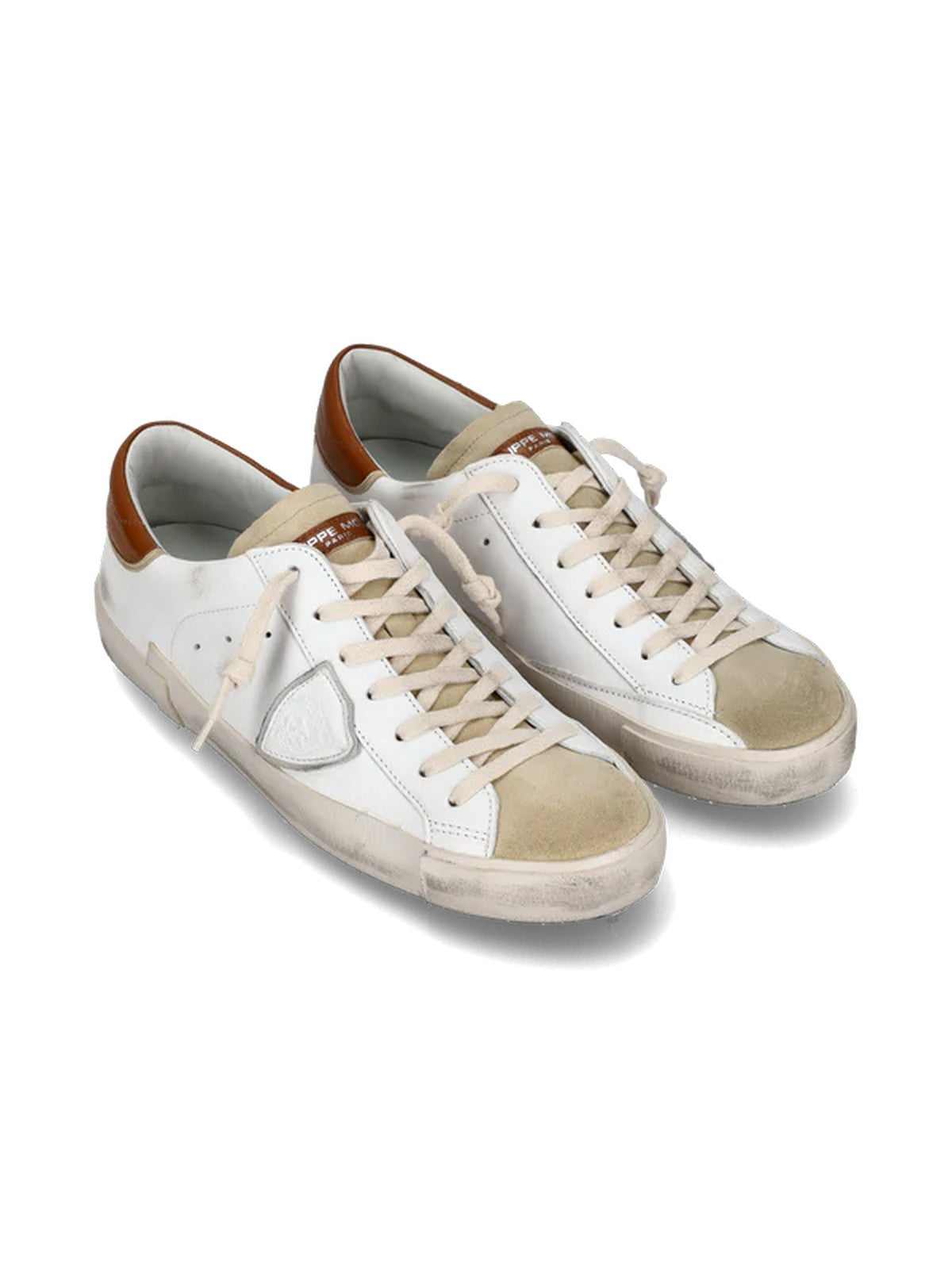 PHILIPPE MODEL Sneaker Uomo Prsx Low Man PRLU WX30 Beige gioboutiqueweb