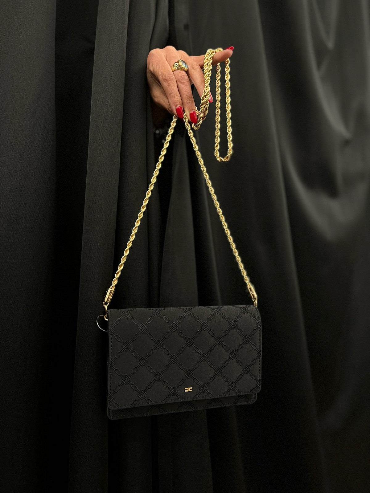 ELISABETTA FRANCHI Borsa Donna BS36A51E2-110 Nero gioboutiqueweb