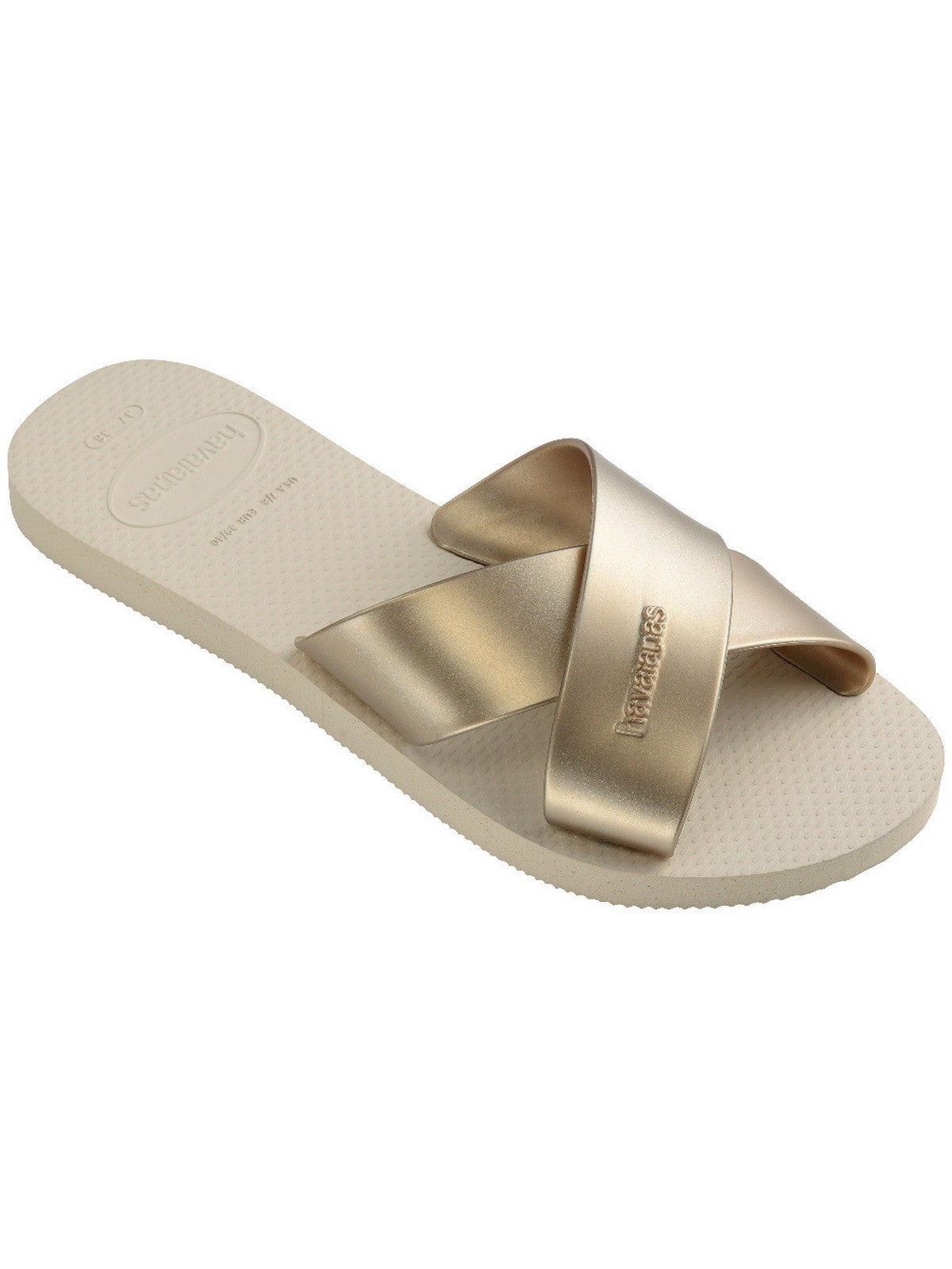 HAVAIANAS Ciabatta Donna Hav. Aqua metallic 4148866.0121 Beige gioboutiqueweb