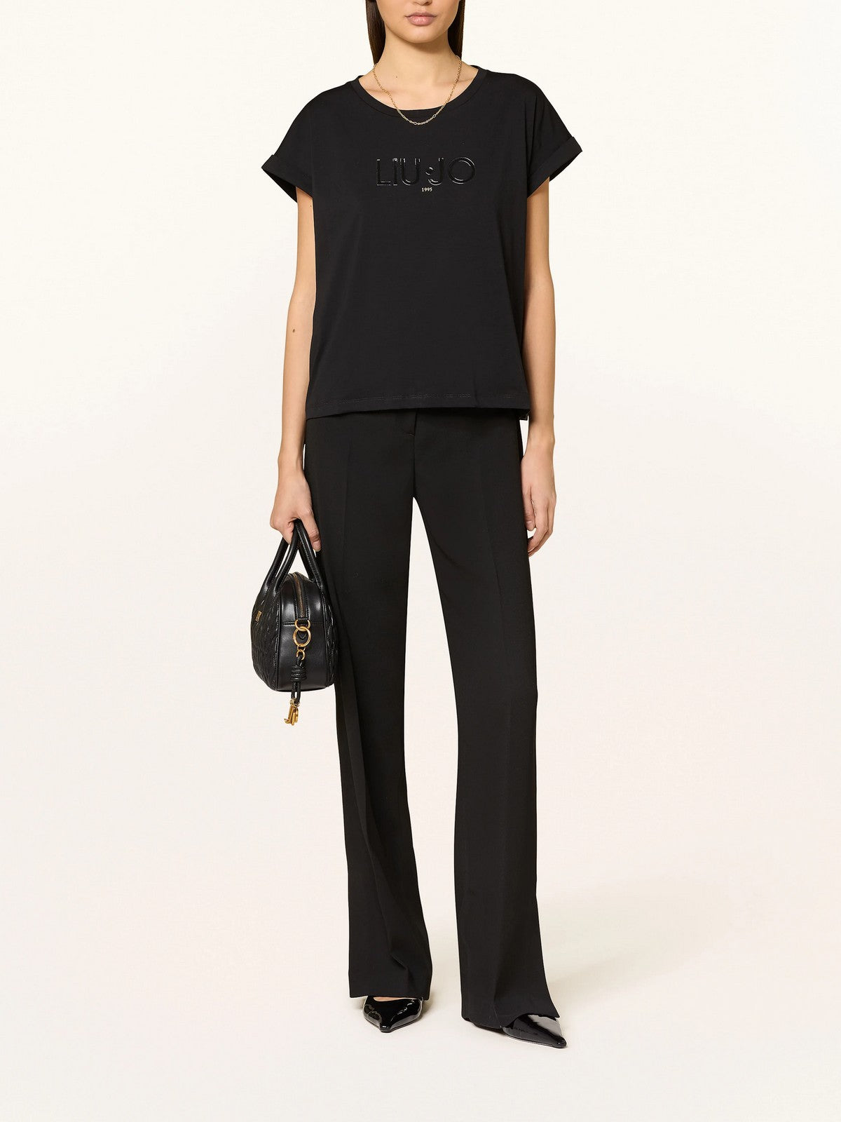 LIU JO BLACK Pantalone Donna CA5145T3970 22222 NERO gioboutiqueweb