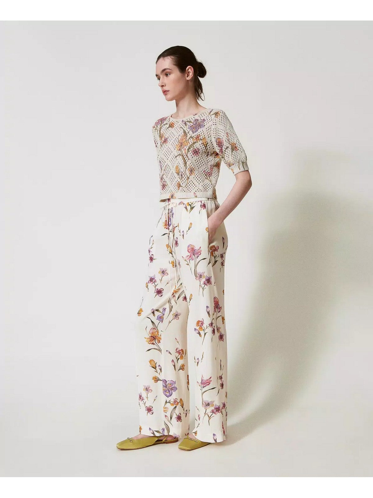 TWINSET Pantalone Donna 251TP2776 12329 Bianco