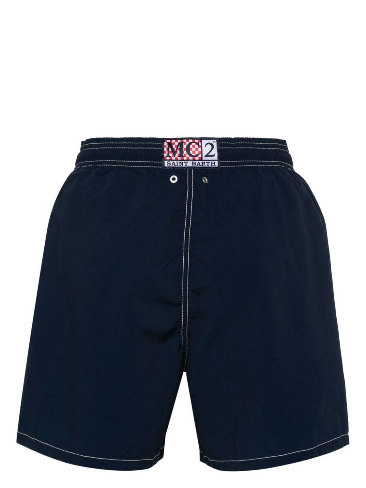 Mc2 Saint Barth Bathroom Costume Men Gustavia Placed Print 04832F Blue