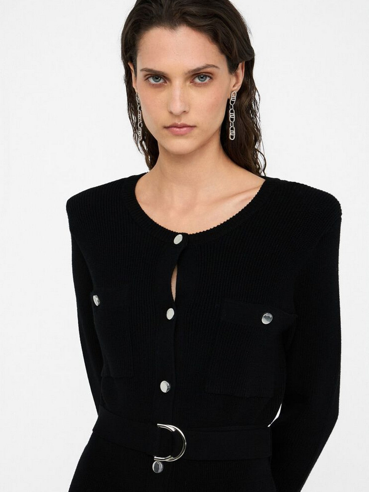 LIU JO WHITE Abito Donna MF5371MS99E 22222 Nero