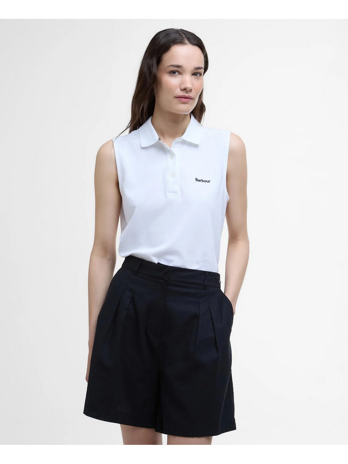 BARBOUR Polo Donna LML0888 WH11 Bianco gioboutiqueweb
