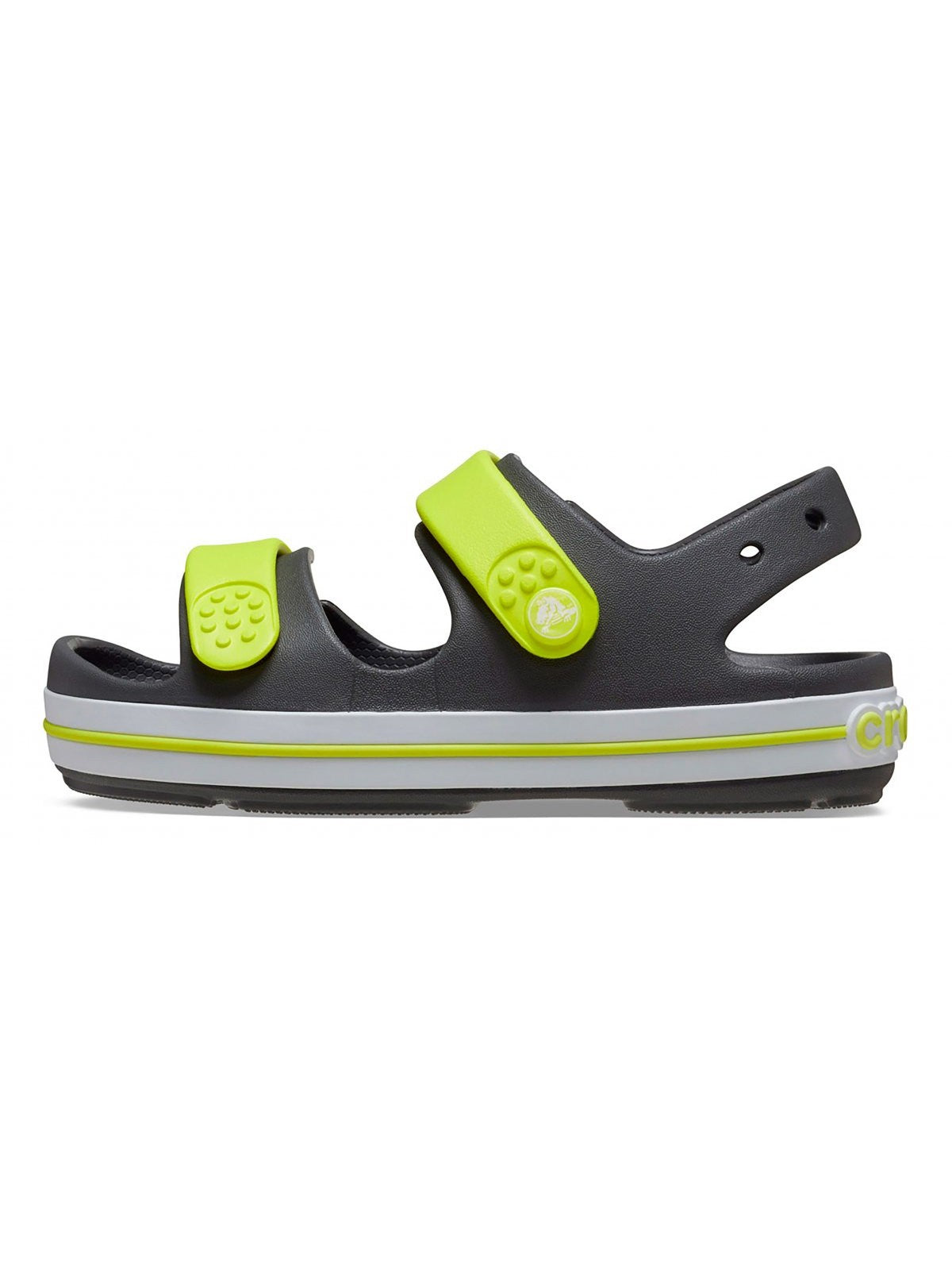 CROCS Sandalo Bamnini e ragazzi Crocband Cruiser Sandal T 209424 1NJ SLATE GREY/ ACIDITY gioboutiqueweb