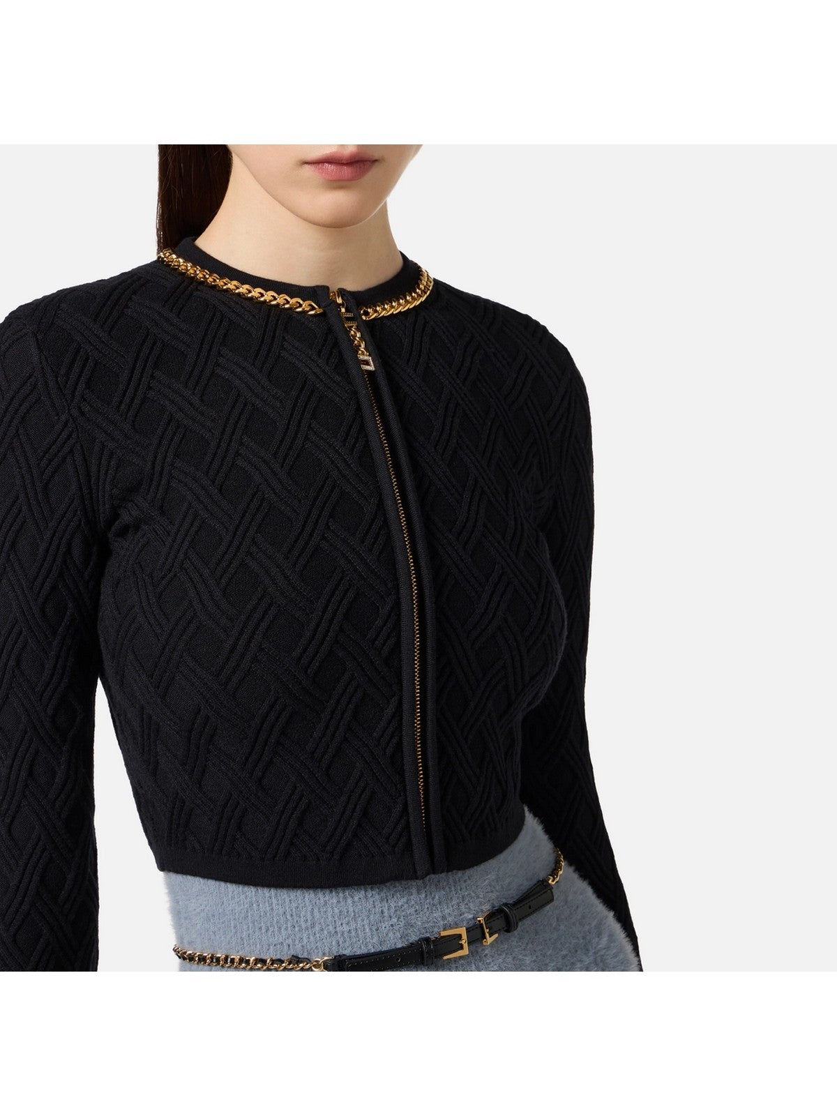 ELISABETTA FRANCHI Cardigan Donna MK29B56E2 110 Nero