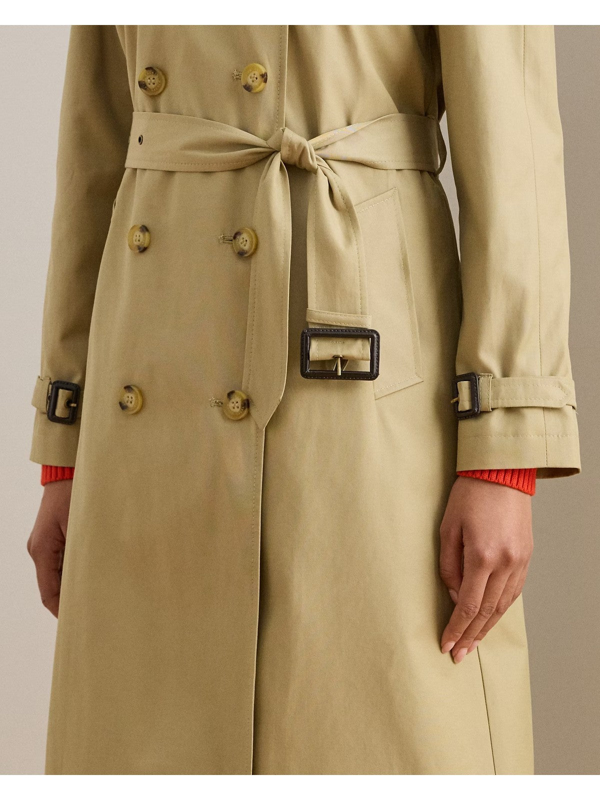 LAUREN RALPH LAUREN Trench Donna BL DB W NS44-LINED-COAT 297951259 003 BIRCH TAN