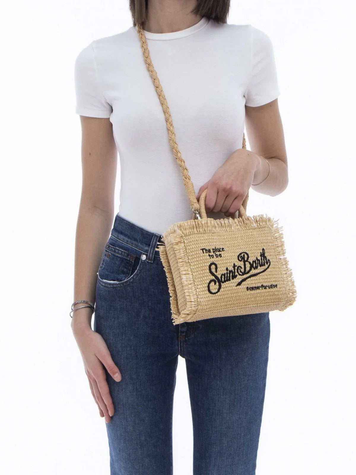 MC2 SAINT BARTH Borsa Donna VANITY MINI STRAW N 03251H Beige gioboutiqueweb