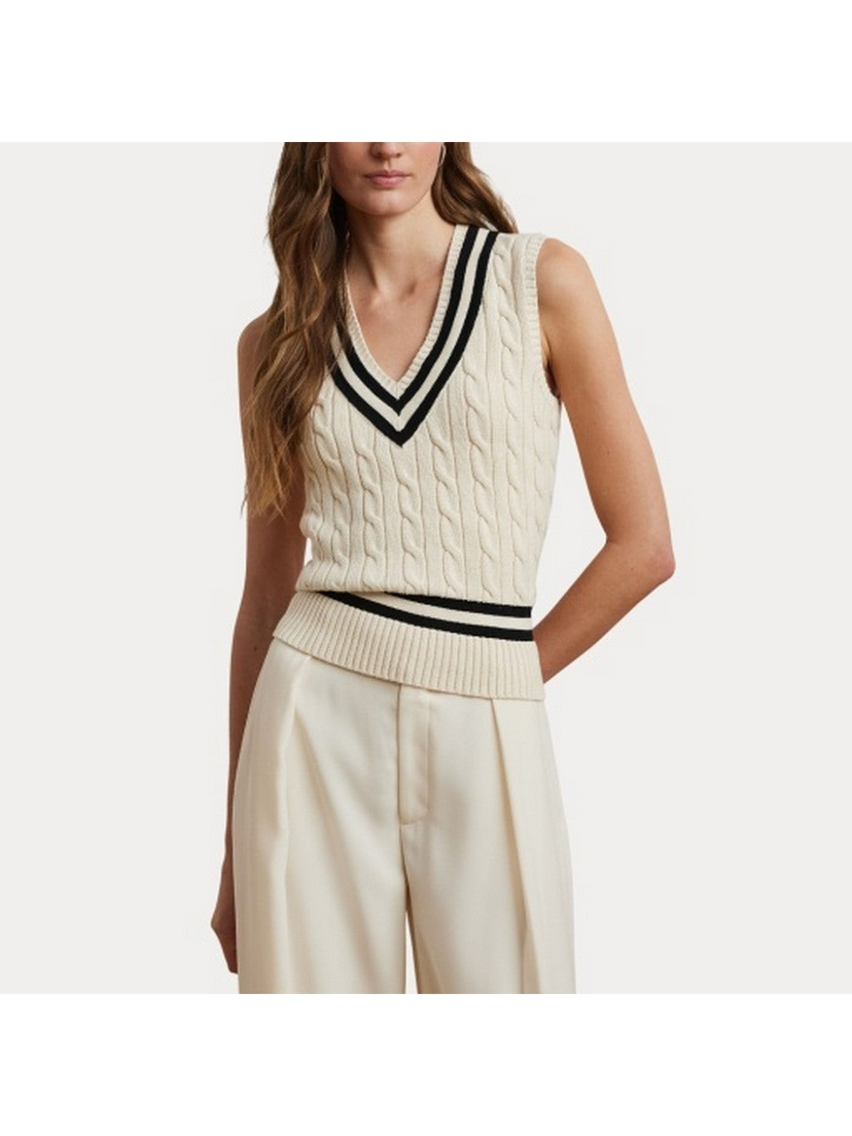 LAUREN RALPH LAUREN Maglia Donna NALRUM 200975495 001 Beige gioboutiqueweb