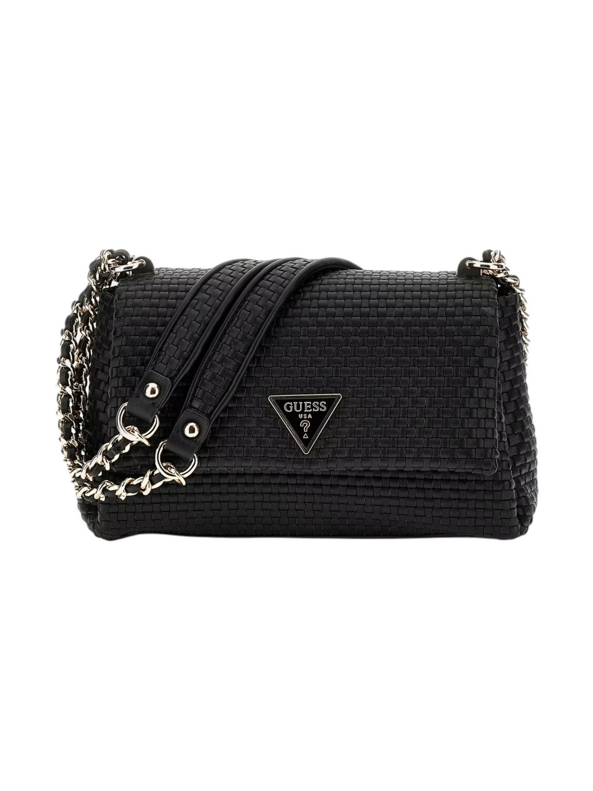 GUESS Borsa Donna Emelda Crossbody Top HWWG92 19210 BLA Nero gioboutiqueweb