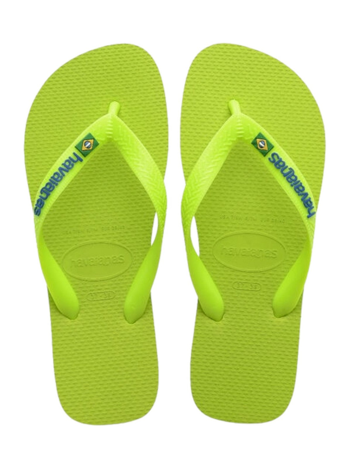 HAVAIANAS Infradito Unisex adulto Hav. Brasil Logo Neon 4149370.7344 Verde gioboutiqueweb