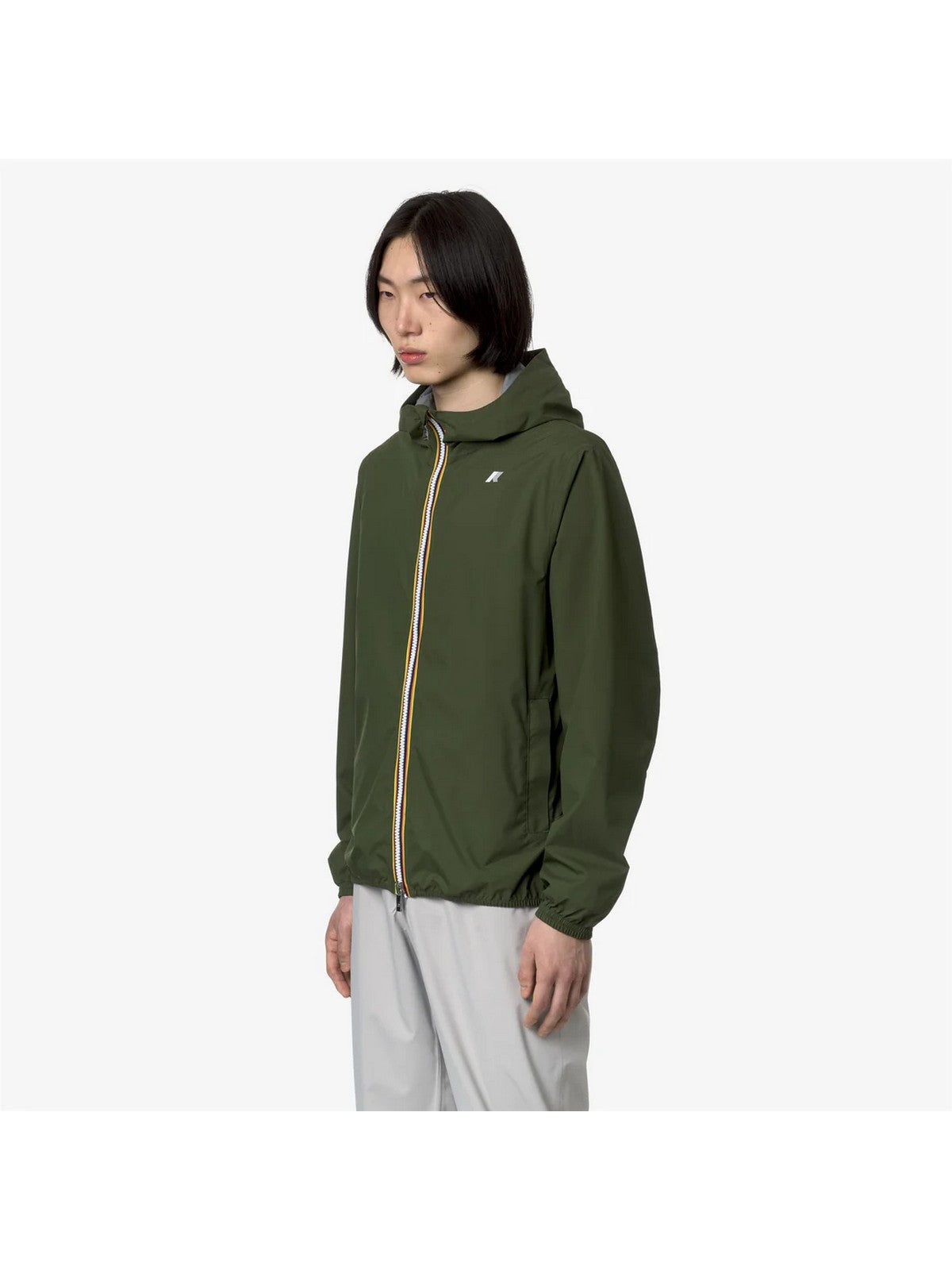 K-WAY Giubbino Uomo Jack Eco Stretch Dot K5127QW H11 Verde gioboutiqueweb
