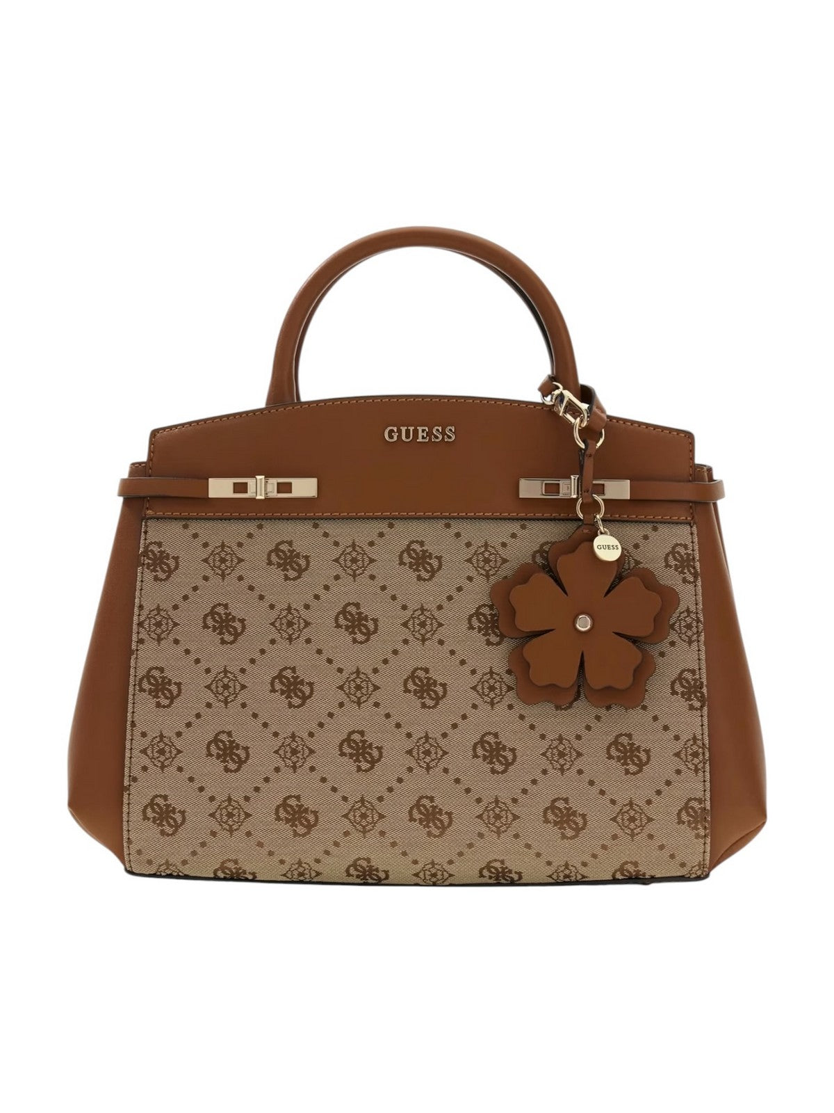 GUESS Borsa Donna MELINDA LOGO TRI COMP SATCHEL HWJP99 02060 LTL LATTE LOGO
