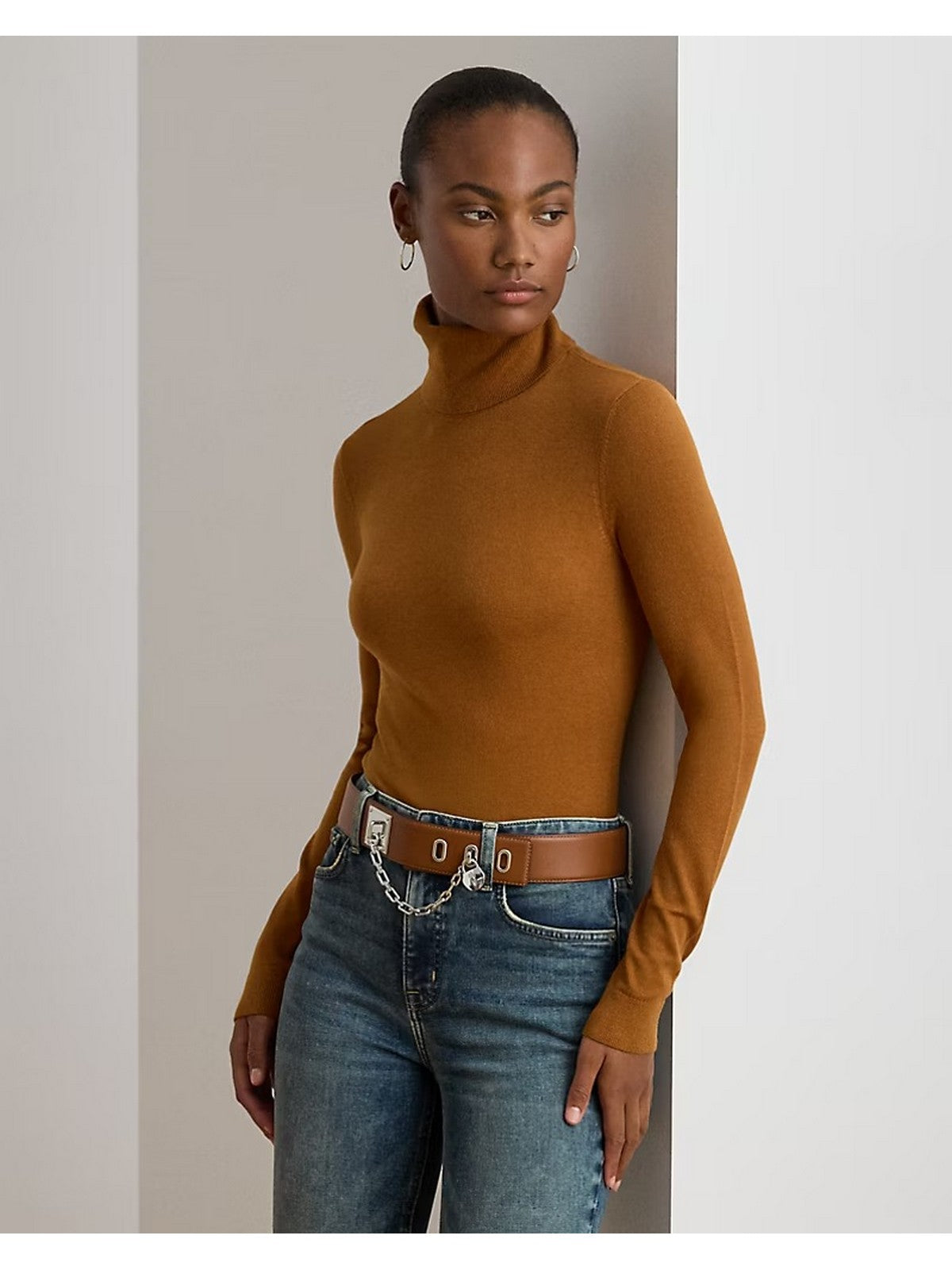 LAUREN RALPH LAUREN Maglione Donna ZOE-LONG SLEEVE-PULLOVER 200940470 020 CINNAMON BARK