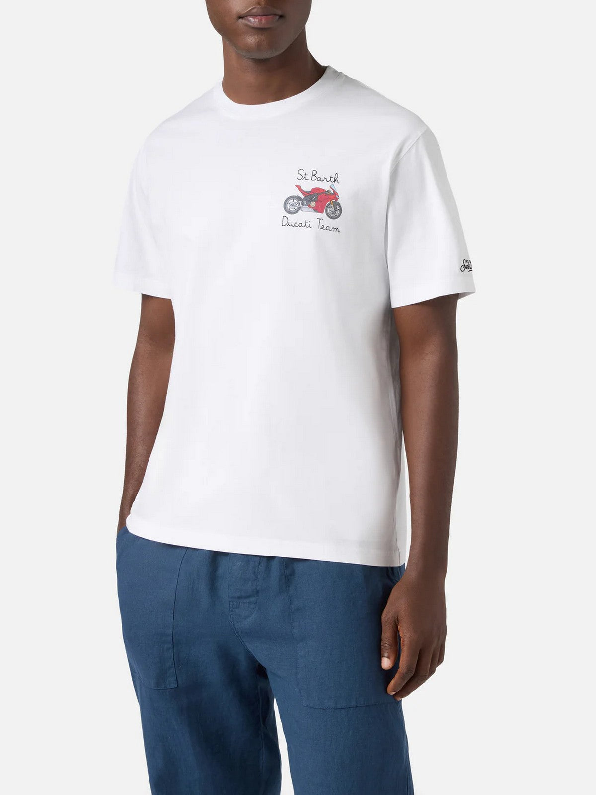 MC2 SAINT BARTH T-shirt Uomo PORTOFINO 04521L DUCATI TEAM 01N EMB