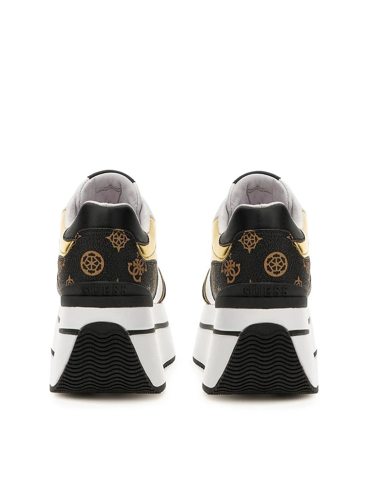 GUESS Sneaker Donna Camrio FL7CMR FAL12 WHIBR WHITE/BROWN gioboutiqueweb