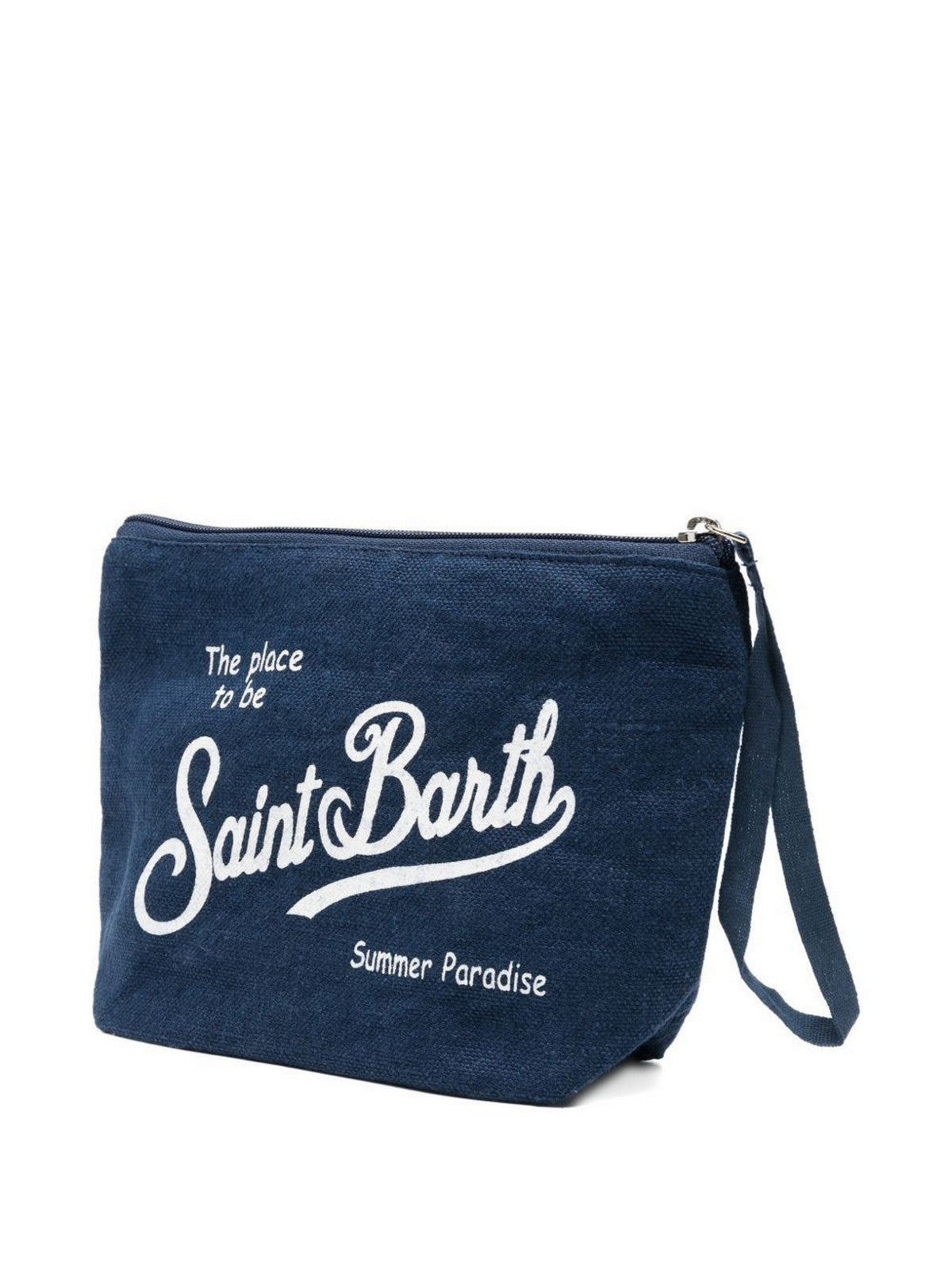 MC2 SAINT BARTH Pochette Unisex adulto ALINE LINEN 00119L LINEN 61 BLUE NAVY