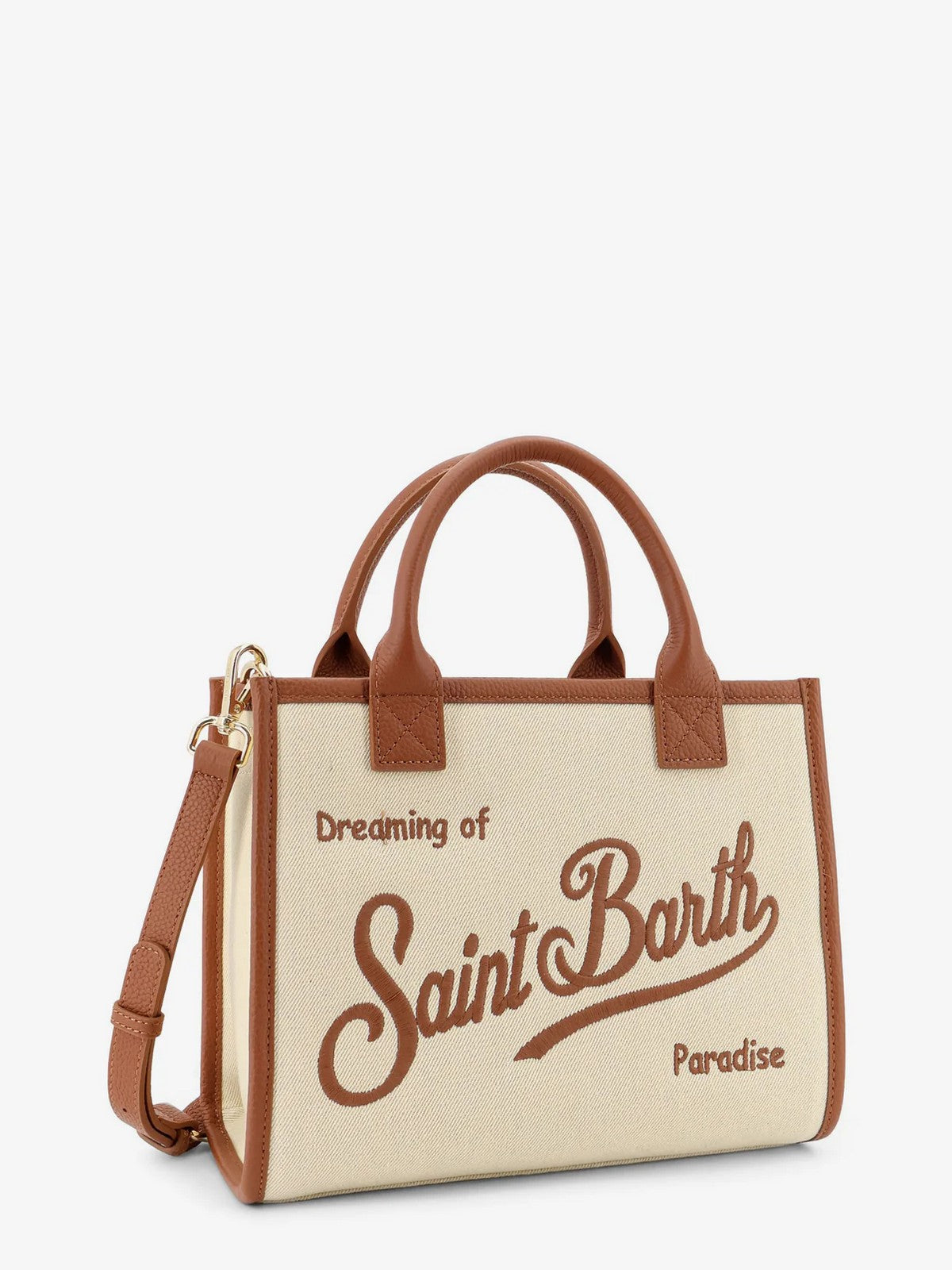 MC2 SAINT BARTH Borsa Donna VANITY BAG MIDI 01517L CANVAS GRAIN LEATHER 1019 EMB