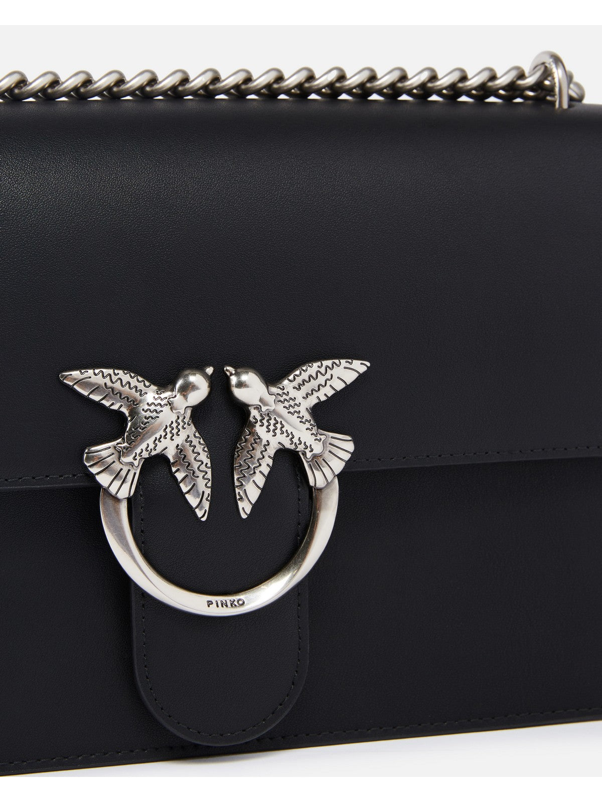 PINKO Borsa Donna Love One Classic Dc Vitello Se 100941-A0F1 Z99O Nero gioboutiqueweb