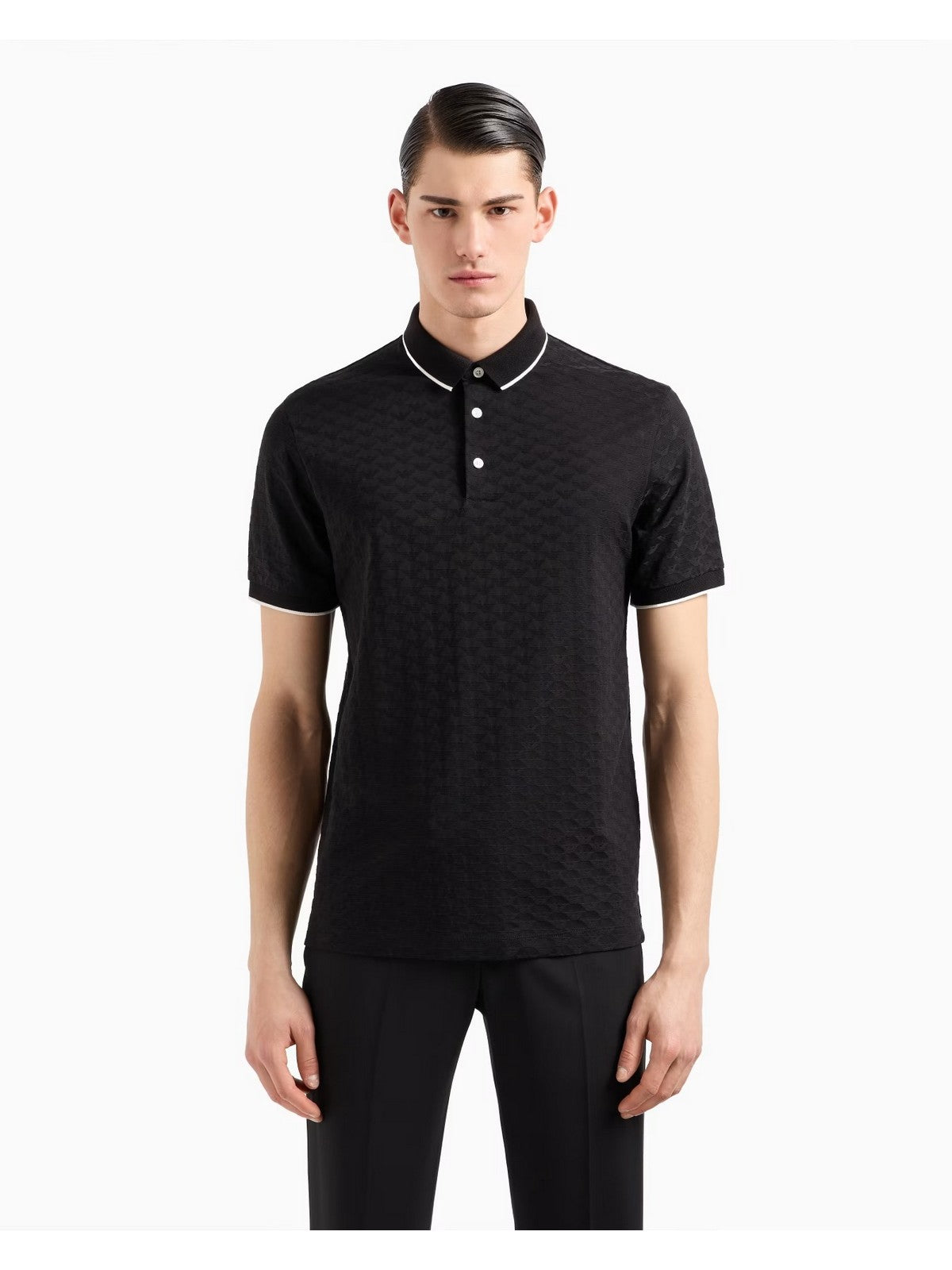 EMPORIO ARMANI Polo Uomo 8N1FP0 1JHWZ 0999 Nero gioboutiqueweb
