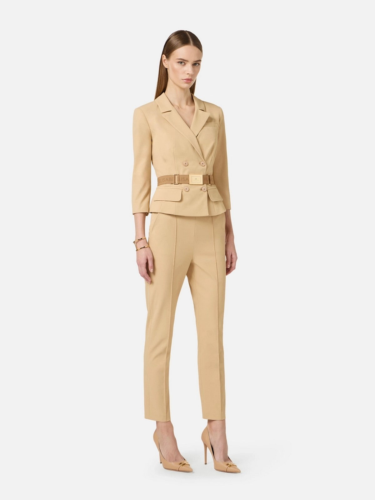 ELISABETTA FRANCHI Giacca Donna GI22461E2 470 CAMMELLO