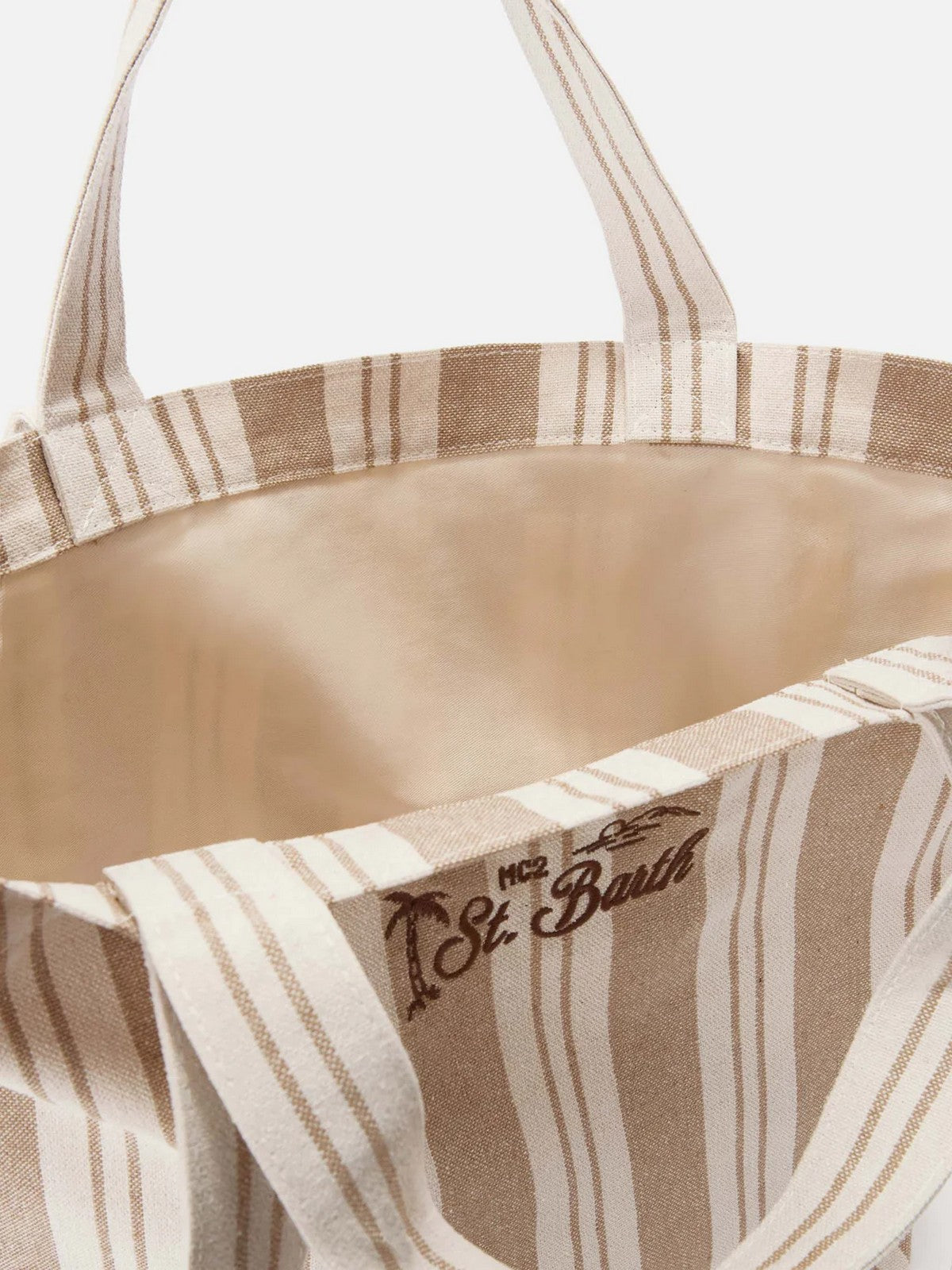MC2 SAINT BARTH Borsa Donna ESSENTIAL BEACH COTTON 01102L BIG STRIPES V 1118 EMB