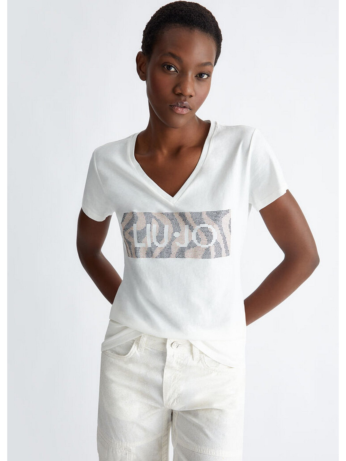 LIU JO WHITE T-Shirt e Polo Donna  WA4019JS923 Q9994 Bianco