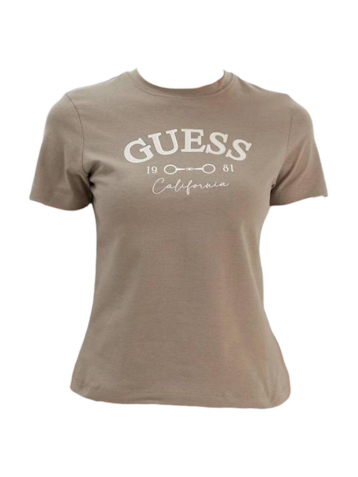 GUESS SPORT T-shirt Donna BEATRIZ CN SS T-SHIRT V6RI02 J1314 G1O3 TOTALLY TAUPE