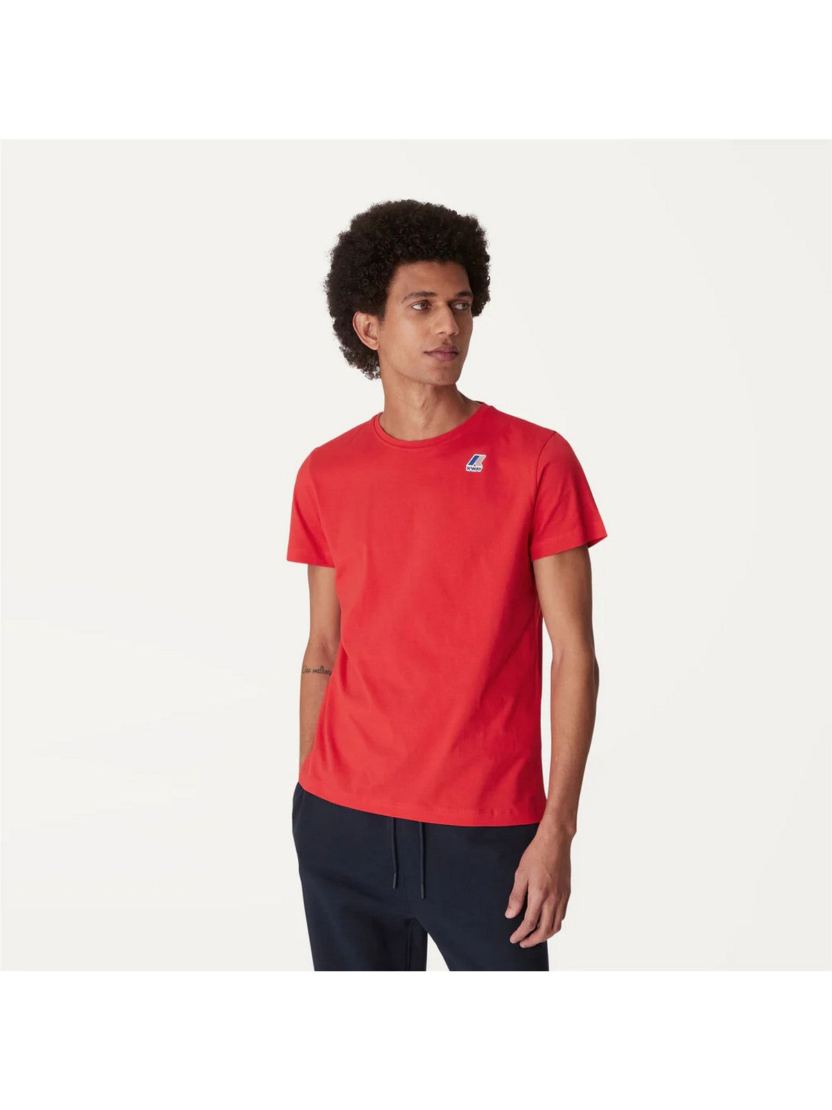 T-shirt K-Way et Pole masculin Li Vrai Edouard K007Je0 Q03 Red