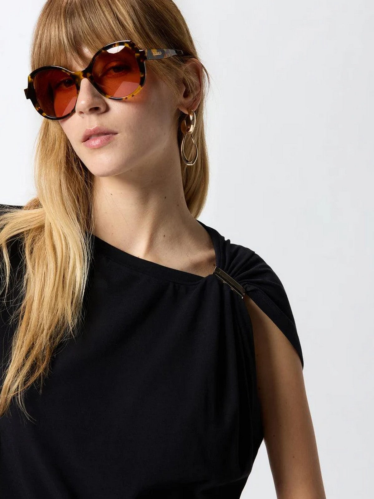PINKO Top Donna MELODY MAGLIA 106478-A35D Z99 NERO LIMOUSINE