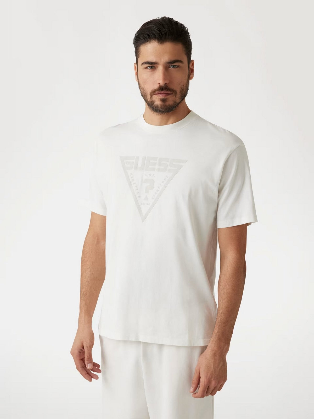 GUESS SPORT T-shirt Uomo AZHA CN OVER T-SHIRT Z4BI02 I3Z14 G018 Bianco gioboutiqueweb