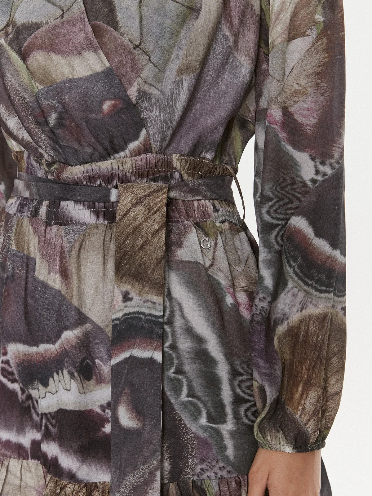 Guess Woman Dress LS Diana Flare Dress W4RK21 WF5K0 P9vo green