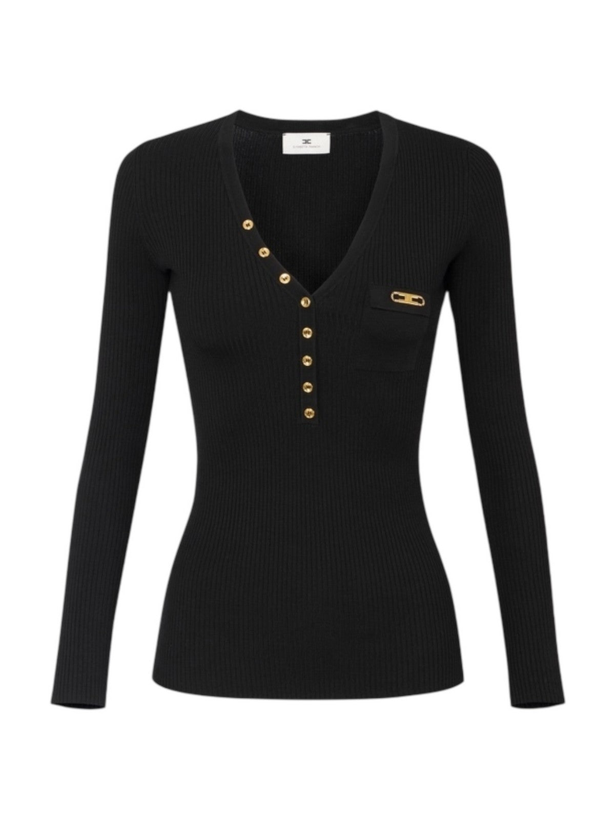 ELISABETTA FRANCHI Maglia Donna MK12B56E2 110 Nero gioboutiqueweb