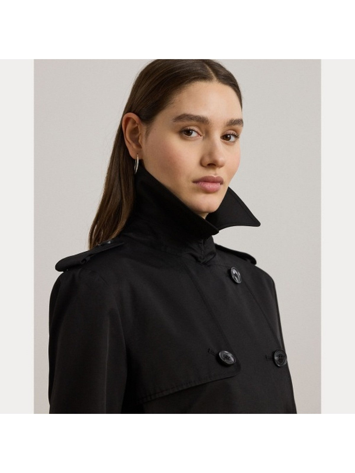 LAUREN RALPH LAUREN Trench Donna DB BLT RN38 297967122 001 Nero gioboutiqueweb