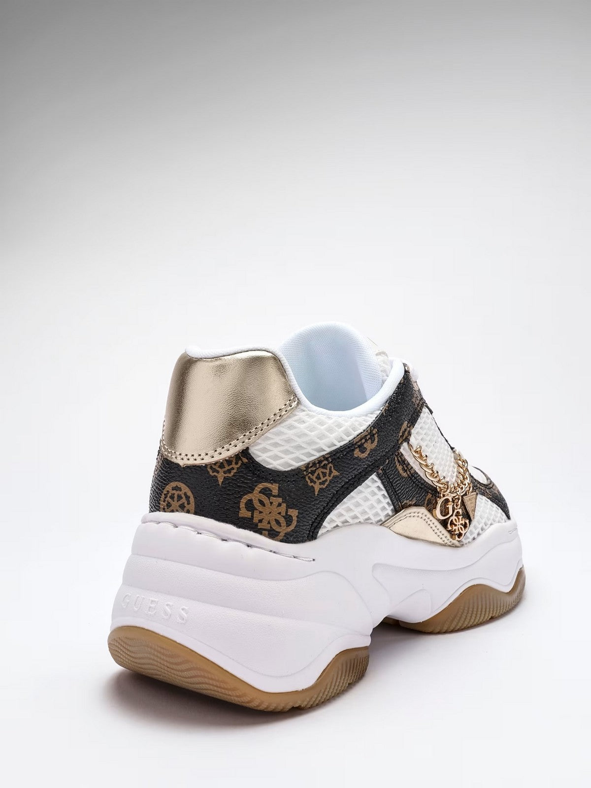GUESS Sneaker Donna HARPAA FLPHAR FAL12 WHIBR WHITE BROWN