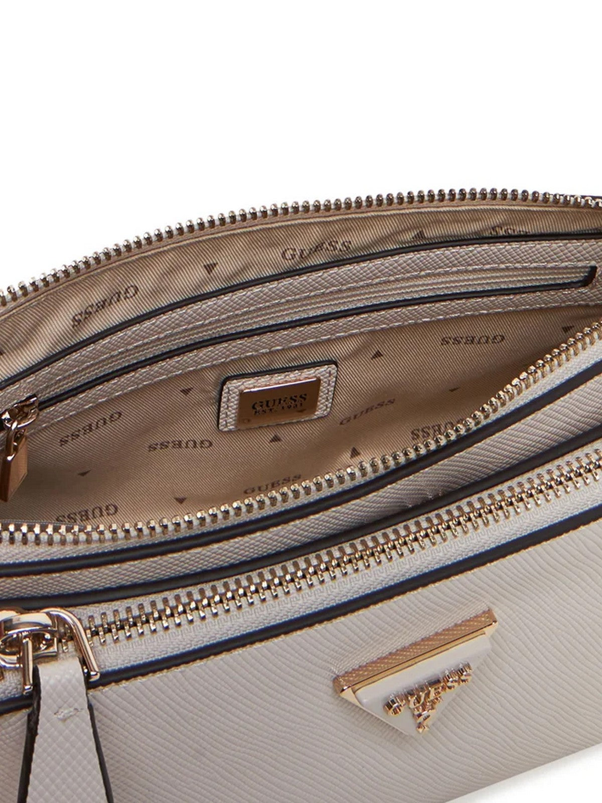 GUESS Borsa Donna NOELLE DBL POUCH CROSSBODY HWZG78 79710 BON Beige gioboutiqueweb