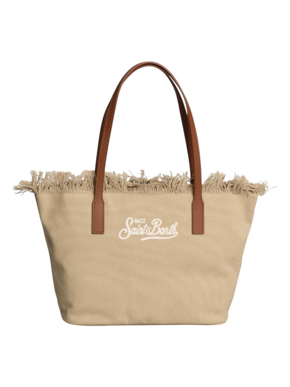 MC2 SAINT BARTH Borsa Donna CITY BAG MID FRINGE 01741L CANVAS 11 EMB