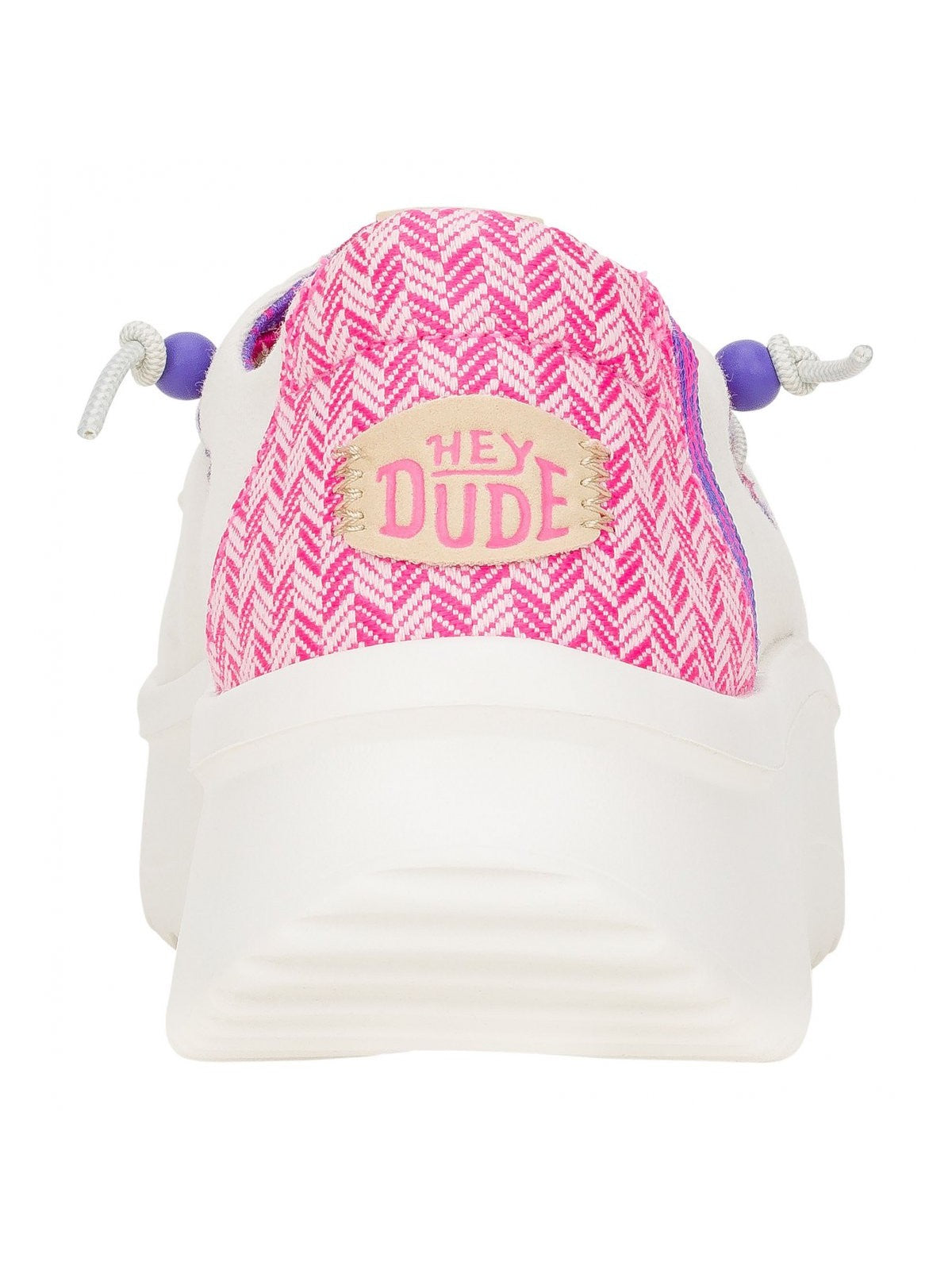 HEY DUDE Mocassino Donna HD.41946 102 WHITE/PINK gioboutiqueweb