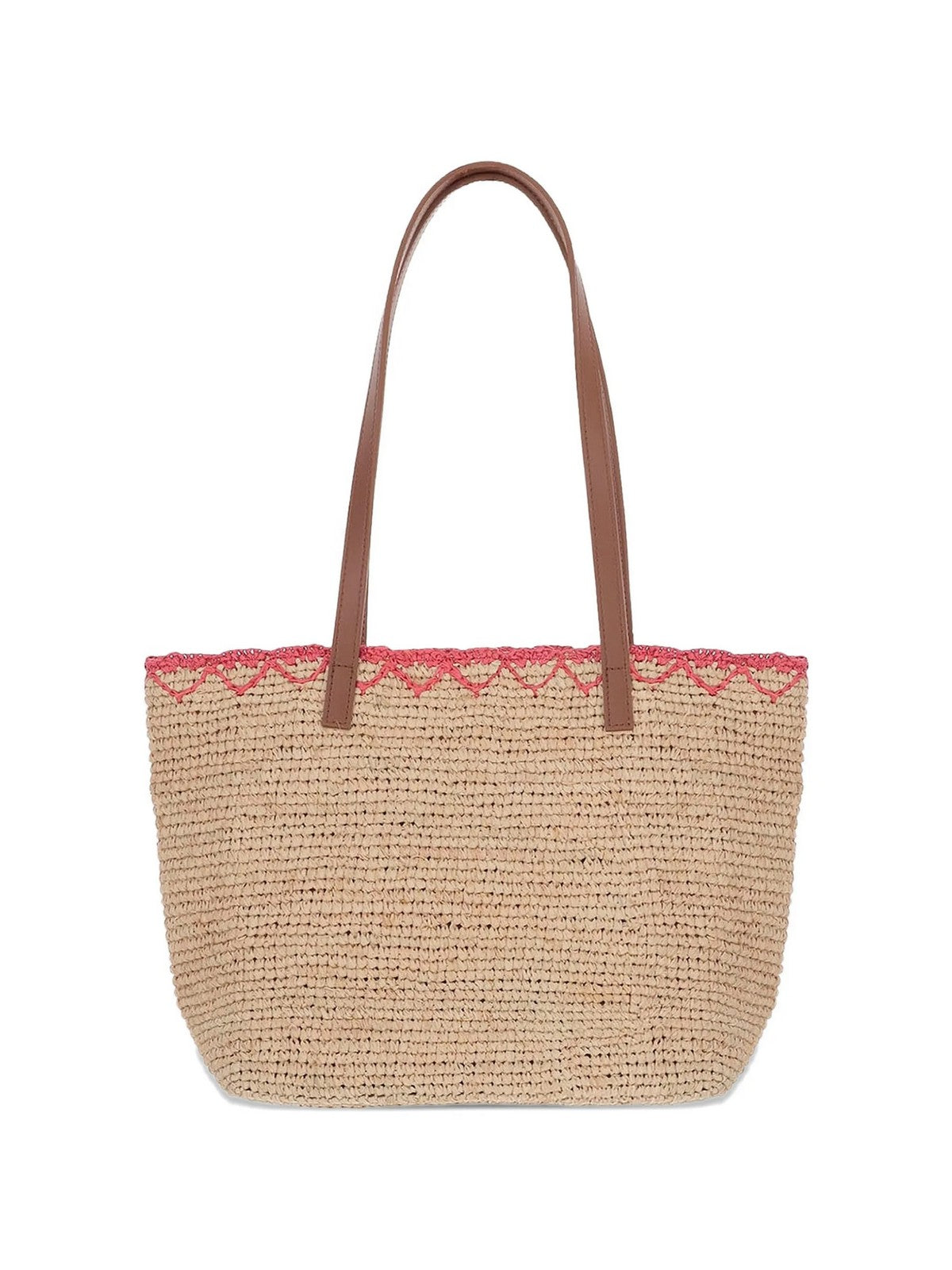 MC2 SAINT BARTH Borsa Donna RAFFIA CITY MID 00356L HEART BORDER 1141 EMB