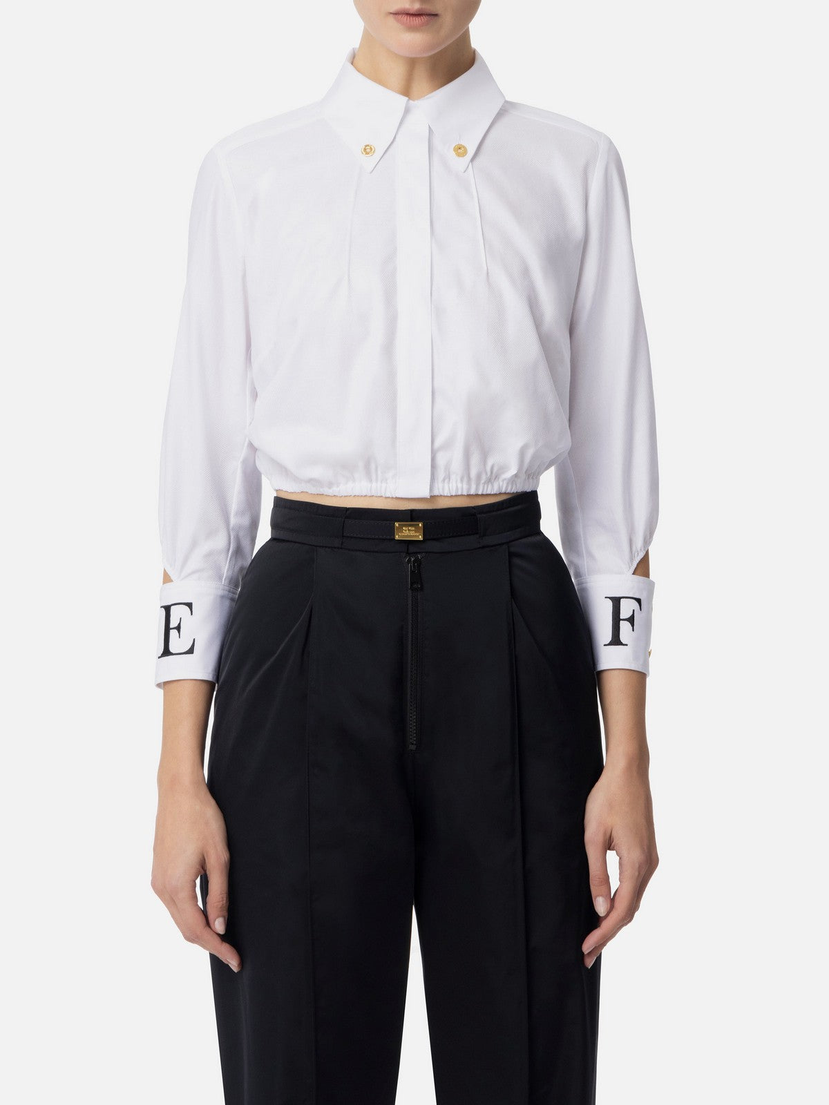 ELISABETTA FRANCHI Camicia Donna CA08751E2-100 Bianco gioboutiqueweb