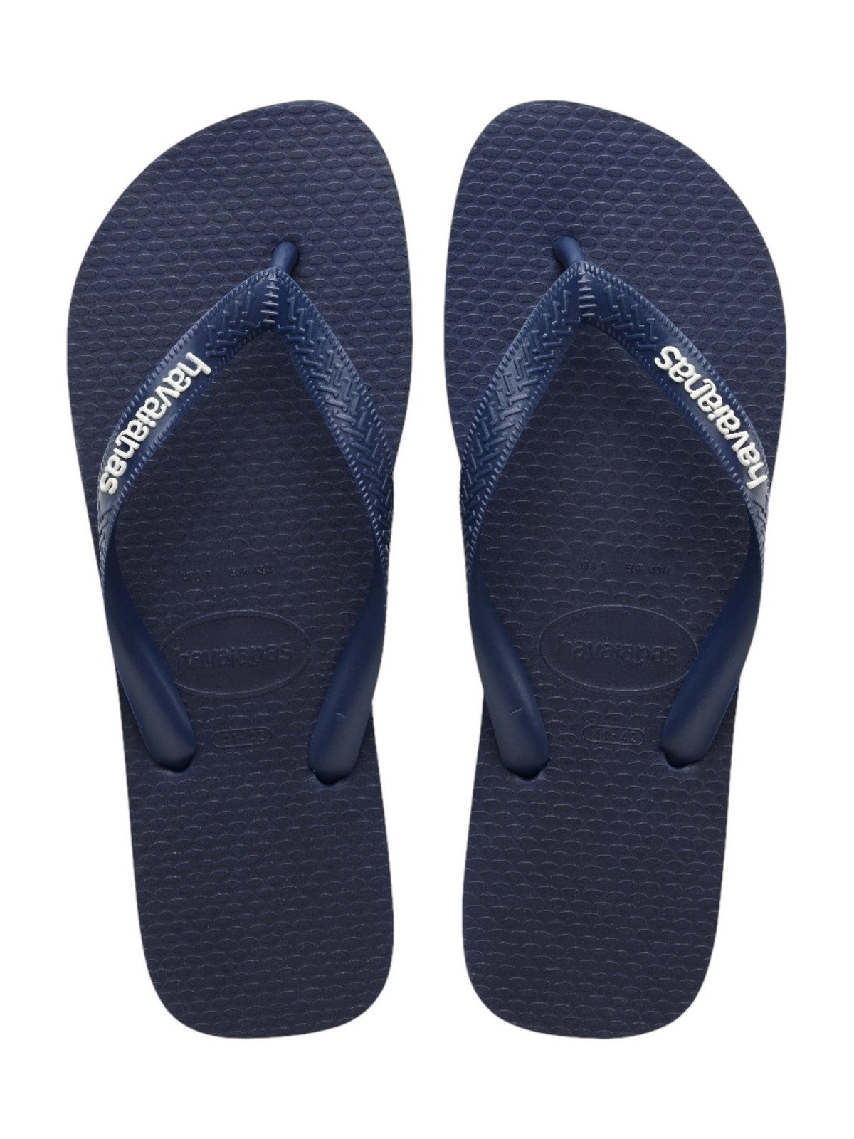 HAVAIANAS Infradito Uomo Hav. Top rubber Logo filette 4148756.0555 Blu gioboutiqueweb