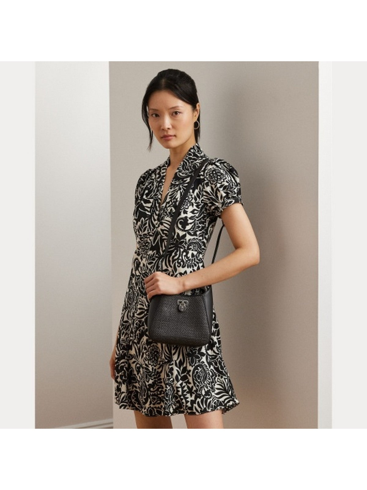 LAUREN RALPH LAUREN Borsa Donna TANNER SM SH 431966751 002 Nero gioboutiqueweb